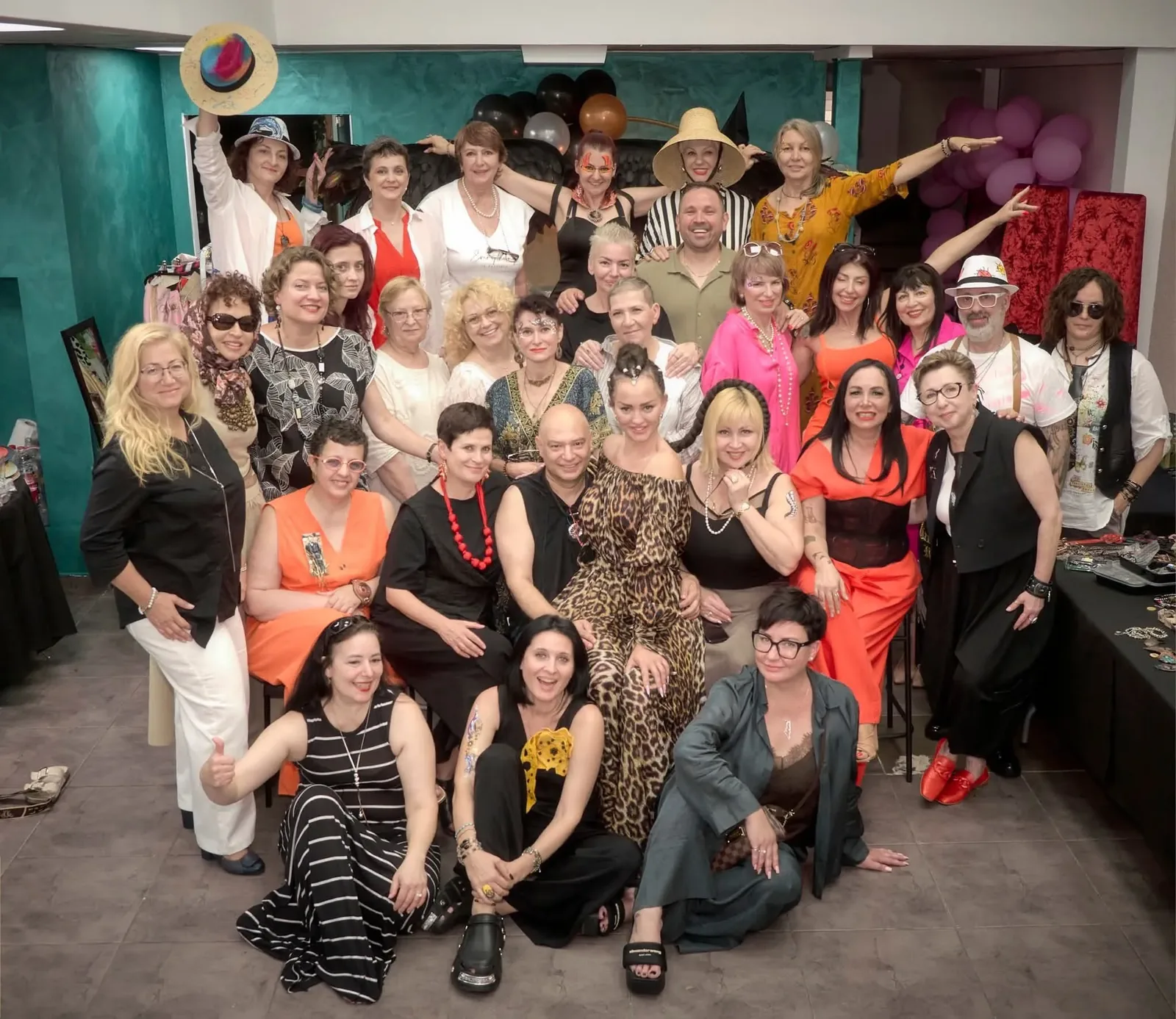Creative community group photo